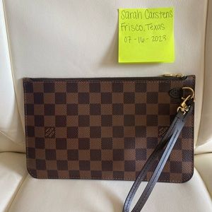 Damier Ebene Authentic Louis Vuitton Pouch